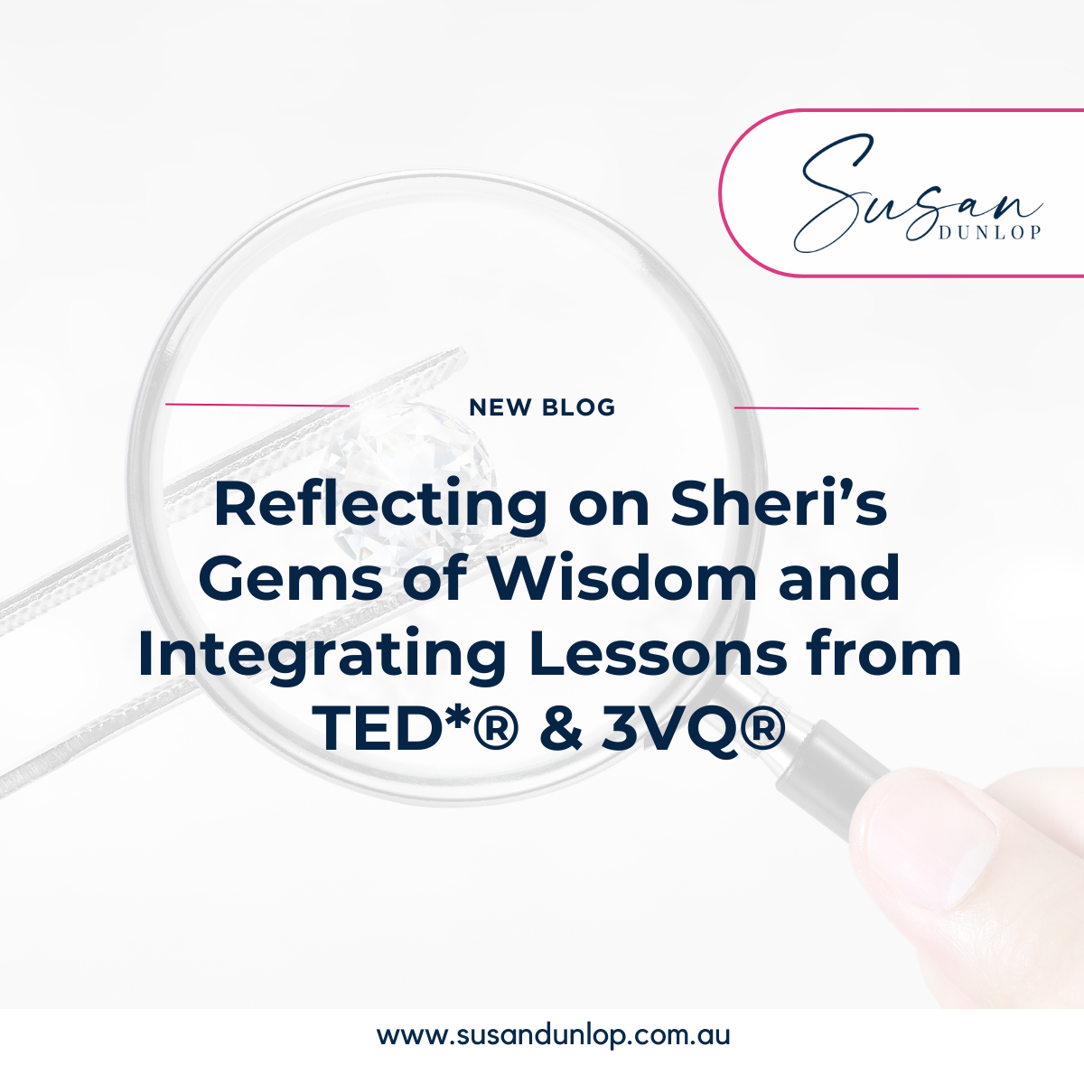 Reflecting on Sheri's Gems of Wisdom and Integrating Lessons from TED* and 3VQ