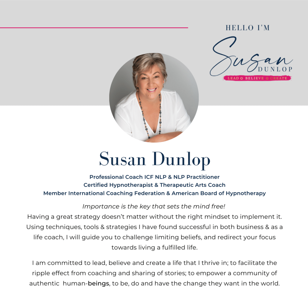 Hello I'm Susan Dunlop