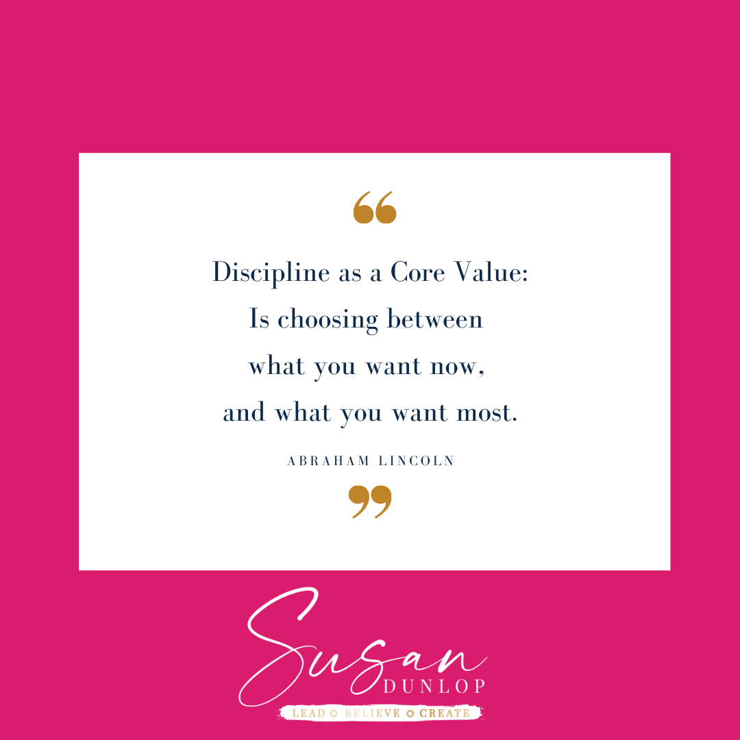 Discipline not motivation