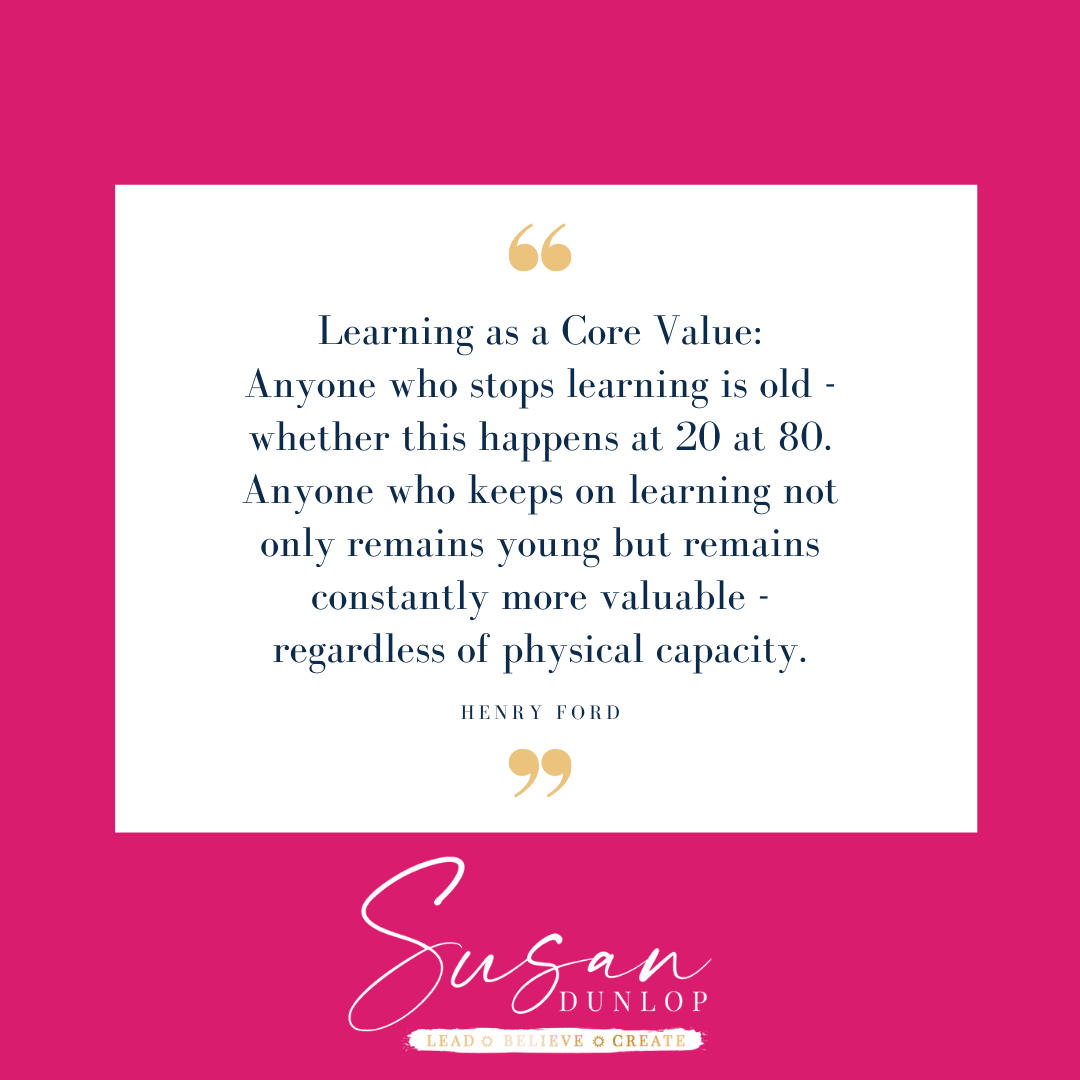 Learning as a core value